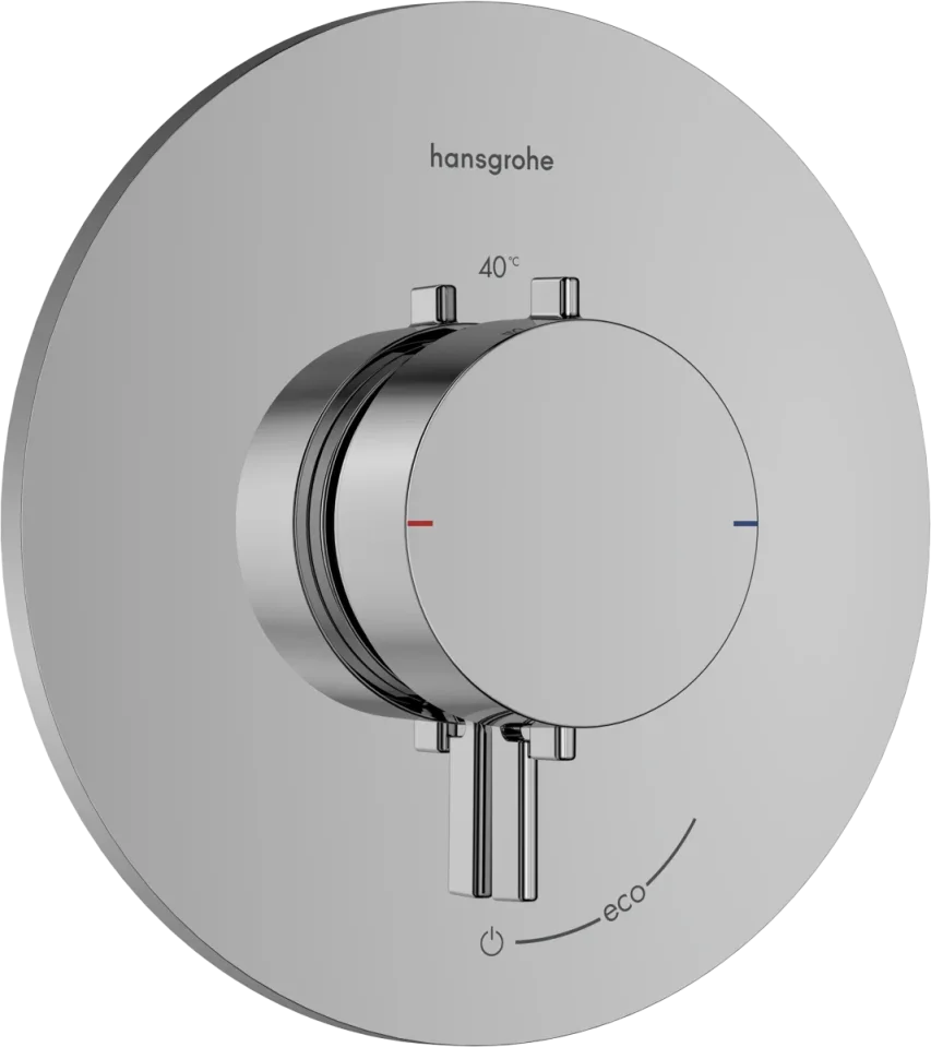Hansgrohe Ecostat Comfort S Thermostatic Shower Mixer Concealed 265 X 240 X 180mm Chrome product image - Image 1