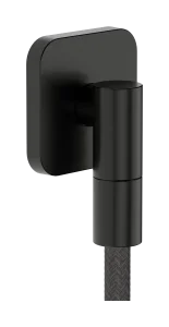 Hansgrohe Fixfit Fine Q Wall Outlet 97 X 83 X 65mm Gunmetal/chrome - Brushed