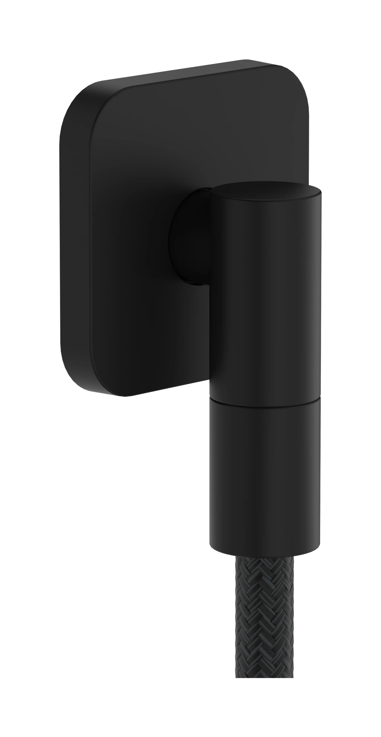 Hansgrohe Fixfit Fine Q Wall Outlet 97 X 83 X 65mm Black - Matt