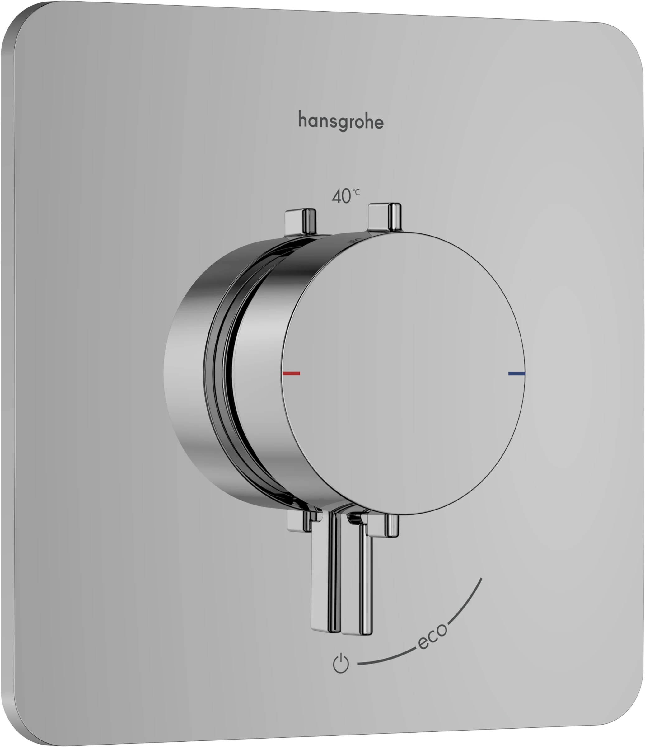 Hansgrohe Ecostat Comfort Q Thermostatic Shower Mixer Concealed 262 X 233 X 168mm Chrome
