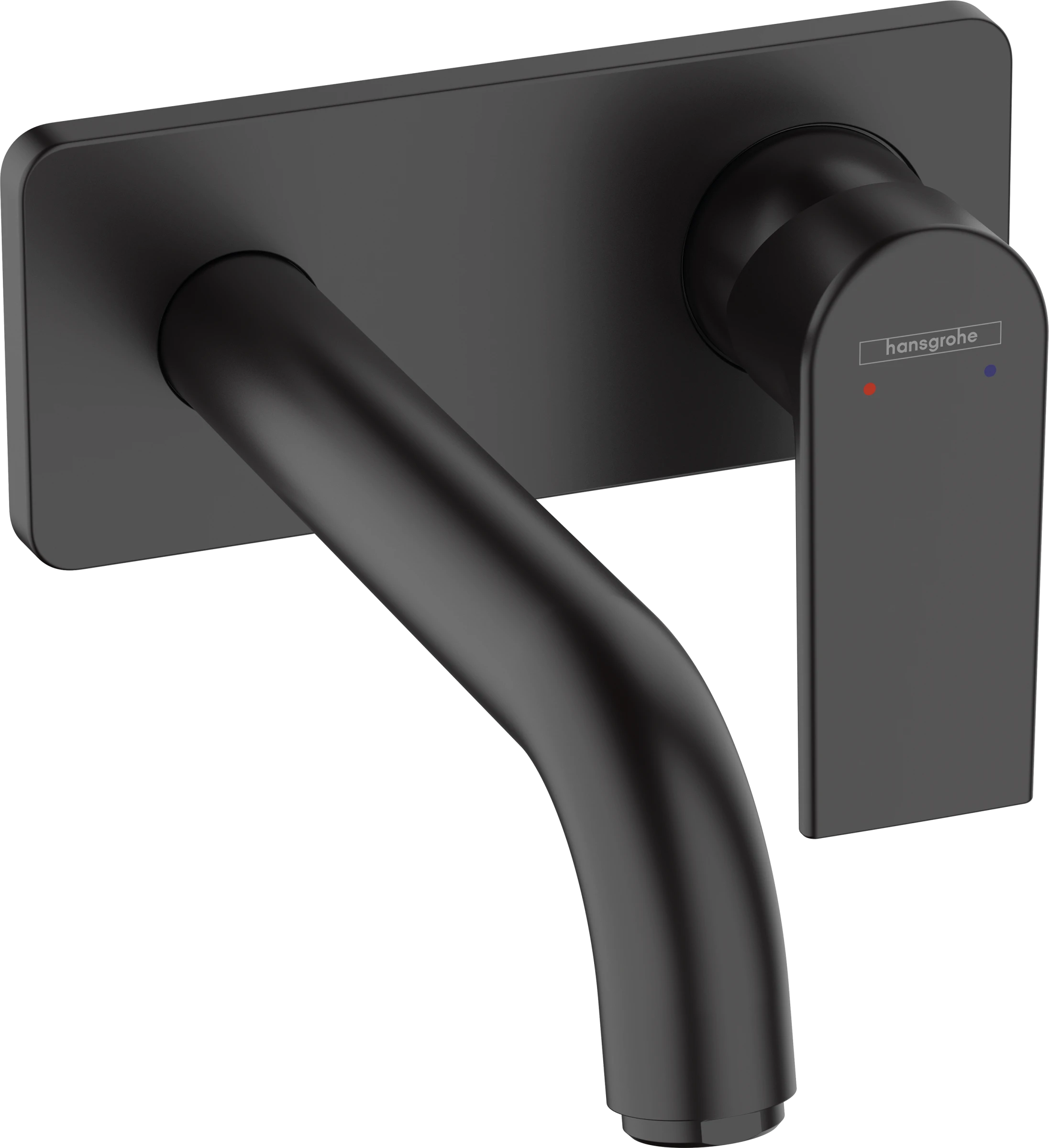 Hansgrohe Vernis Shape Single Lever Basin Mixer For Concealed Installation Wall-mounted With Spout 20,7 Cm Matt Black