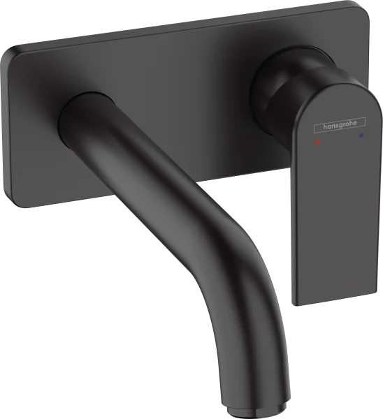 Hansgrohe Vernis Shape Single Lever Basin Mixer For Concealed Installation Wall-mounted With Spout 20,7 Cm Matt Black