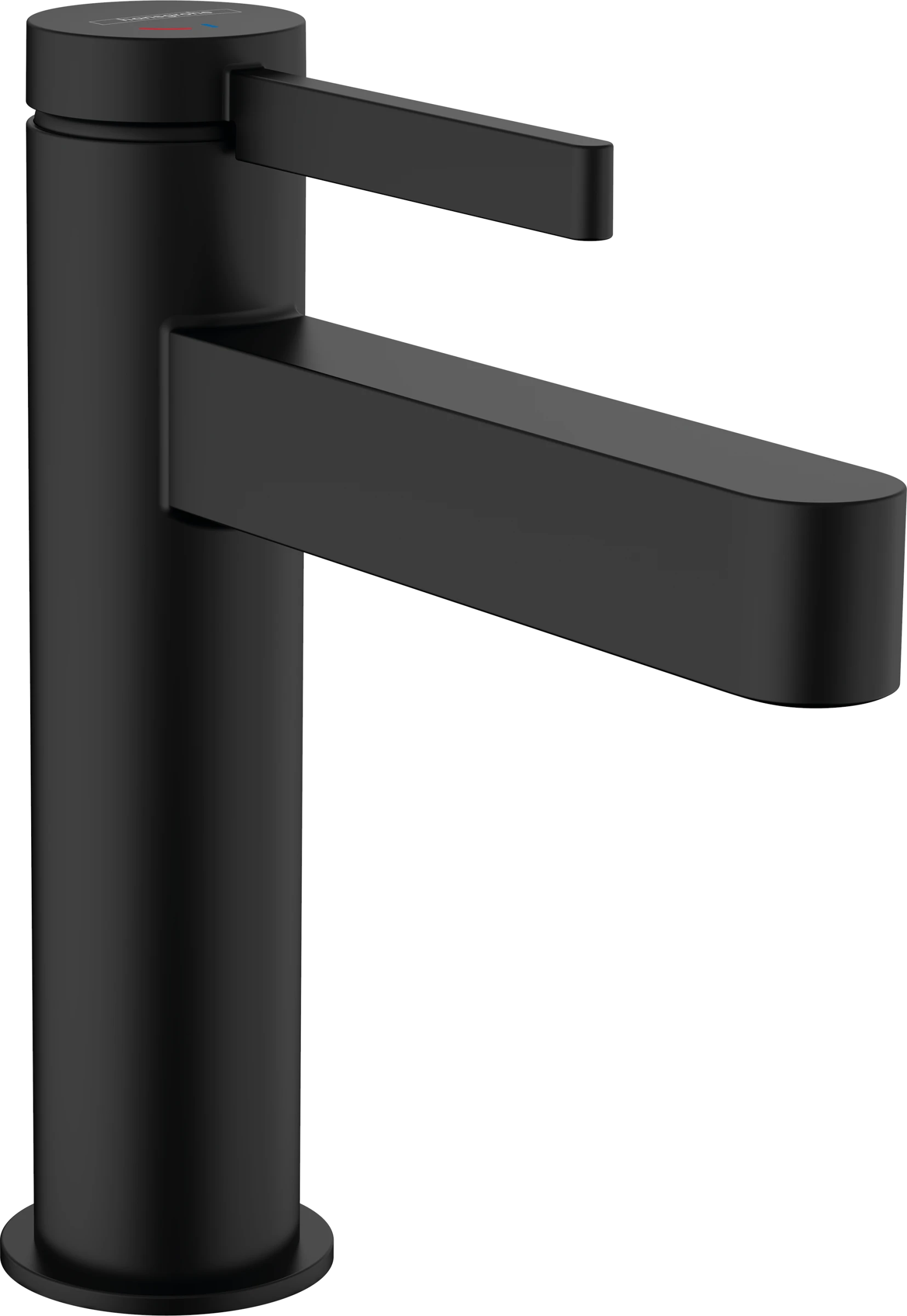 Hansgrohe Finoris Single Lever Basin Mixer 110 Coolstart With Push-open Waste Set Matt Black