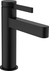 Hansgrohe Finoris Single Lever Basin Mixer 110 Coolstart With Push-open Waste Set Matt Black