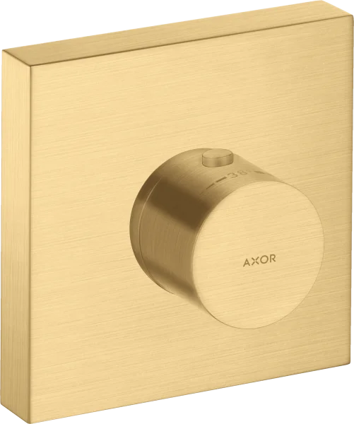 Axor Showersolutions Thermostatic Module 120/120 Square For Concealed Installation Gold Brushed
