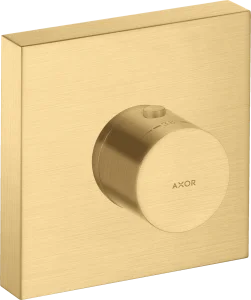 Axor Showersolutions Thermostatic Module 120/120 Square For Concealed Installation Gold Brushed