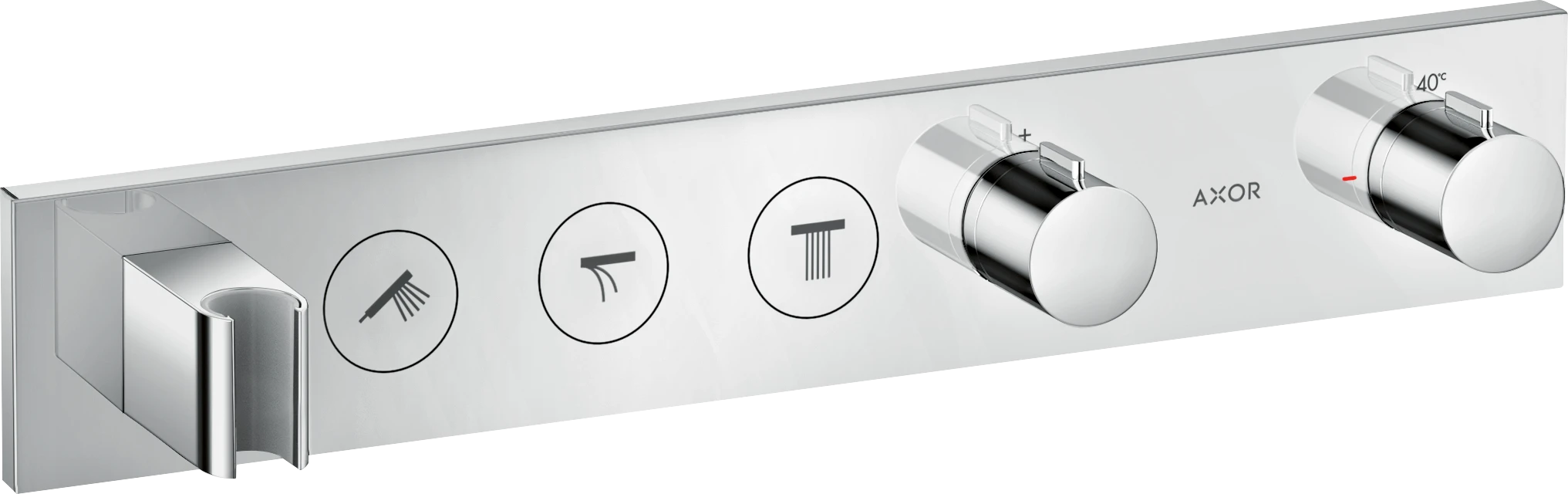 Axor Showersolutions Thermostatic Module Select 530/90 For Concealed Installation For 3 Outlets Gold Brushed