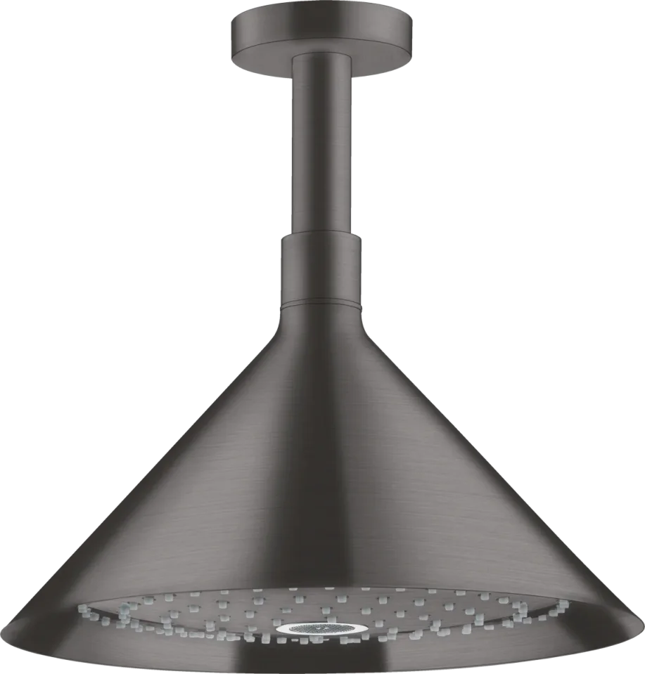 Axor Showers/front Overhead Showers 349 X 349 X 192mm Gunmetal/chrome - Brushed product image - Image 1