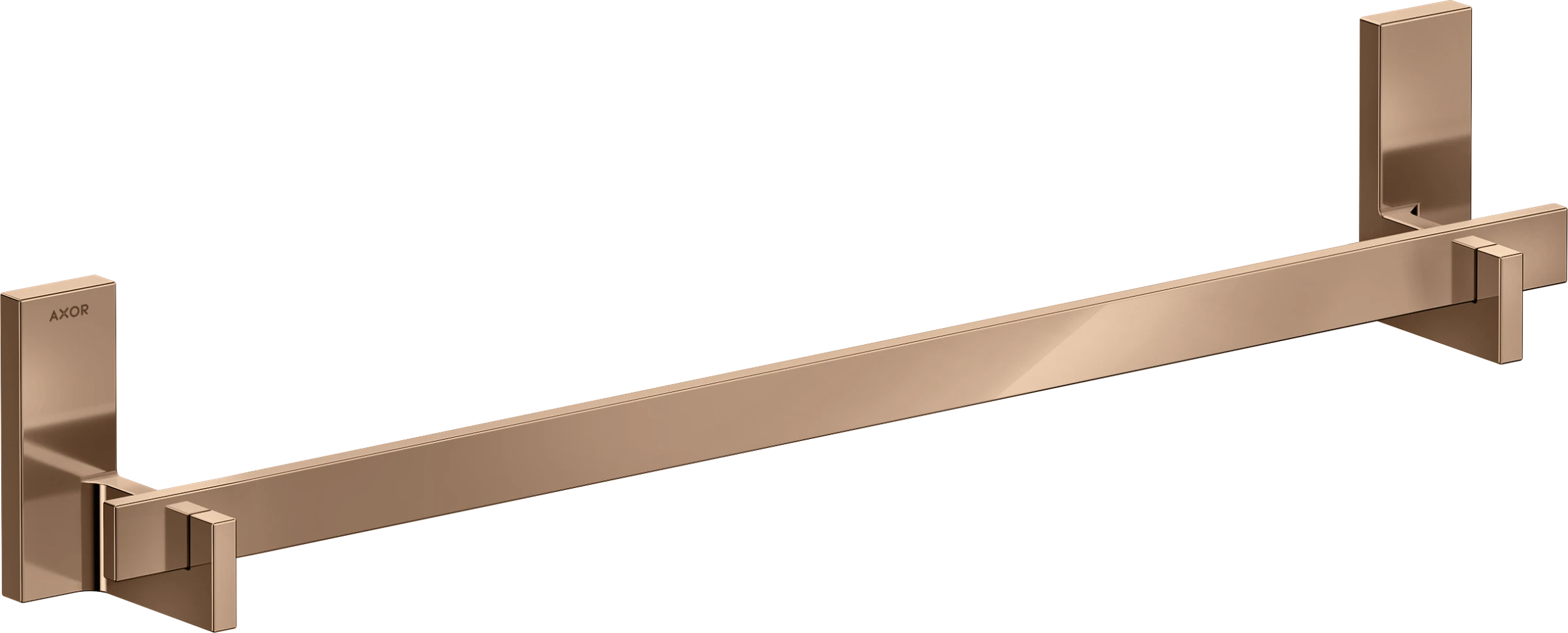 Axor Universal Rectangular Towel Holder 780 X 160 X 105mm Rose Gold/gold - Polished