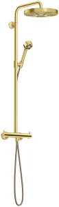 Axor One Showerpipes With Thermostatic Mixer 1020 X 350 X 170mm Brass - Brushed
