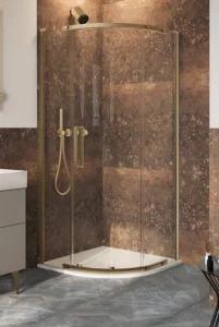 Crosswater Asura 8mm Quadrant Door 800 X 800 Brushed Brass