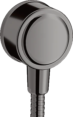 Axor Montreux Wall Outlet With Non-return Valve Polished Black Chrome