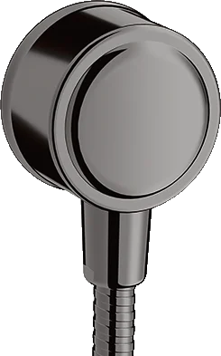 Axor Montreux Wall Outlet With Non-return Valve Polished Black Chrome
