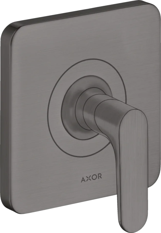 Axor Citterio M Shut-off Valves 130 X 110 X 87mm Gunmetal/chrome - Brushed product image - Image 1