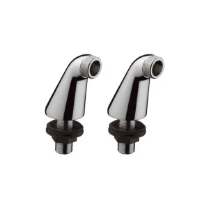 Hansgrohe Pillar Unions For Fitting Onto Bath Rim 180 Mm Centre X 70 Mm Height