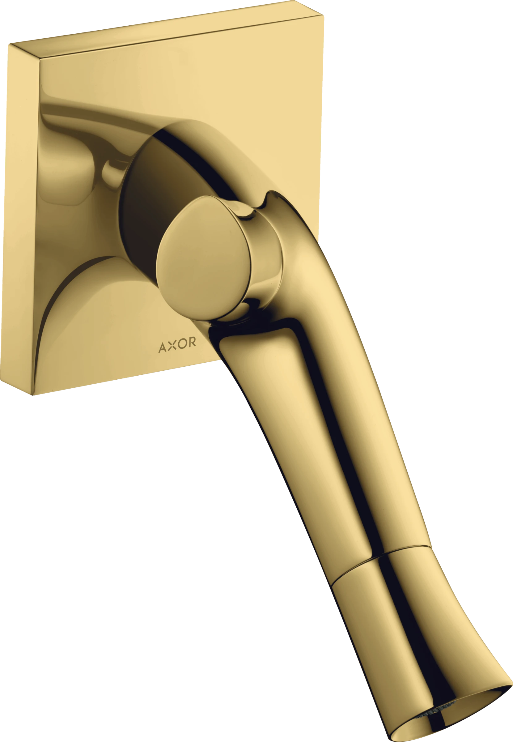 Axor Starck Organic 2-handle Basin Mixer For Concealed Installation Wall-mounted With Spout 187 Mm Gold Polished