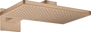 Axor Showersolutions Overhead Shower 460/300 1jet With Shower Arm And Square Escutcheon Brushed Red Gold