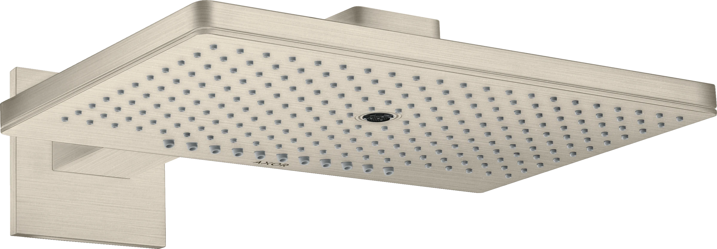 Axor Showersolutions Overhead Shower 460/300 3jet With Shower Arm And Square Escutcheon Brushed Nickel