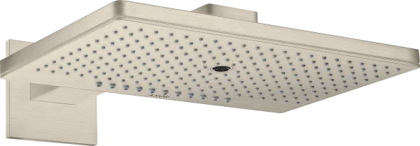 Axor Showersolutions Overhead Shower 460/300 3jet With Shower Arm And Square Escutcheon Brushed Nickel