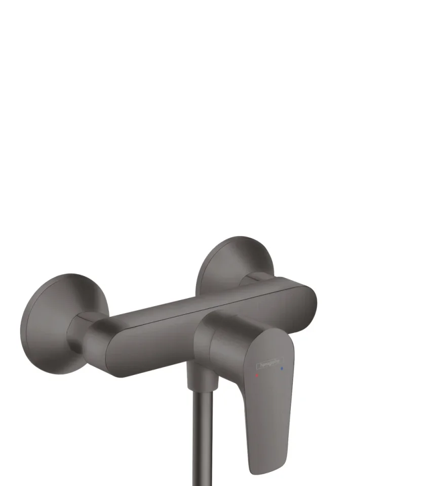 Hansgrohe Talis E Shower Mixers Exposed 246 X 199 X 155mm Gunmetal/chrome - Brushed product image - Image 1