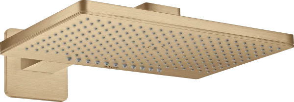 Axor Showersolutions Overhead Shower 460/300 2jet With Shower Arm And Softsquare Escutcheon Brushed Bronze