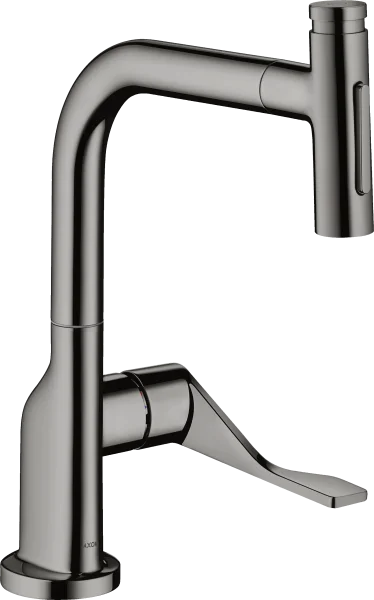 Axor Citterio Single Lever Kitchen Mixer Select 230 2jet With Pull-out Spray Polished Black Chrome