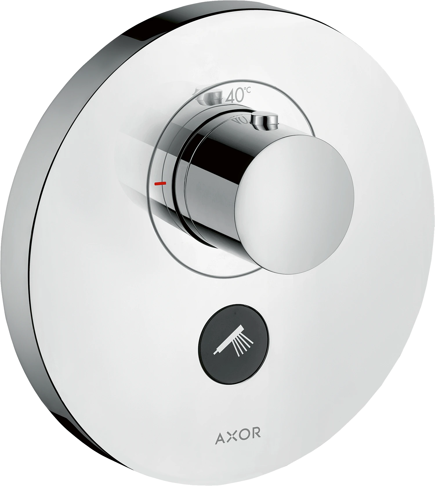 Axor Showerselect Thermostatic Mixer Highflow Round For Concealed Installation For Multiple Outlets Chrome