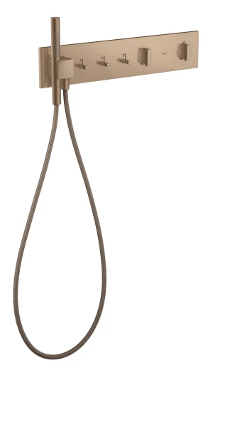 Axor Showercomposition Thermostatic Shower Mixer Concealed 715 X 395 X 150mm Rose Gold/gold - Brushed