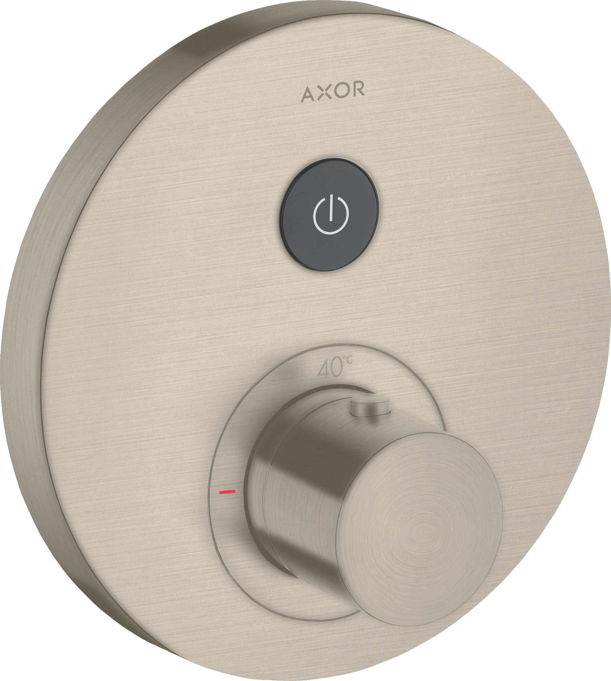 Axor Showerselect Thermostatic Mixer Round For Concealed Installation For 1 Outlet Brushed Nickel