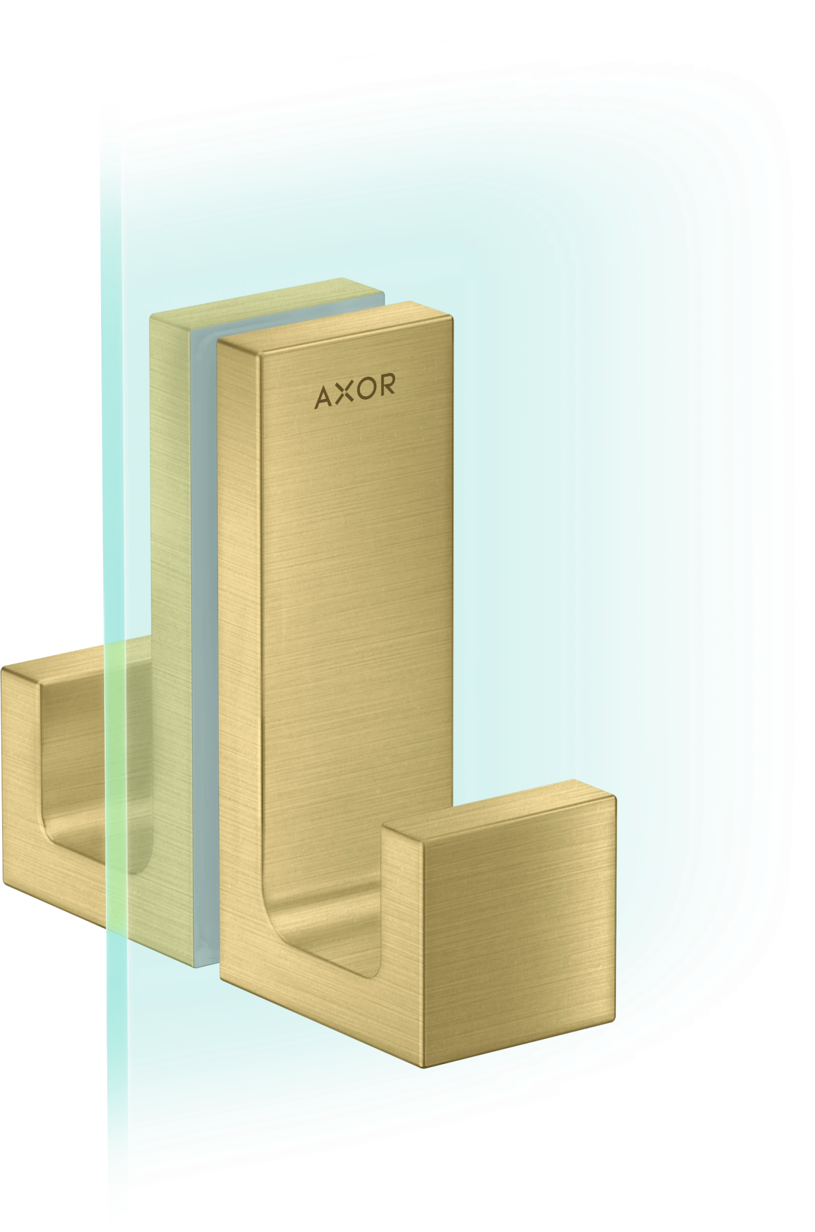 Axor Universal Rectangular Towel Holder 246 X 98 X 76mm Brass - Brushed