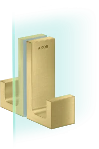 Axor Universal Rectangular Towel Holder 246 X 98 X 76mm Brass - Brushed
