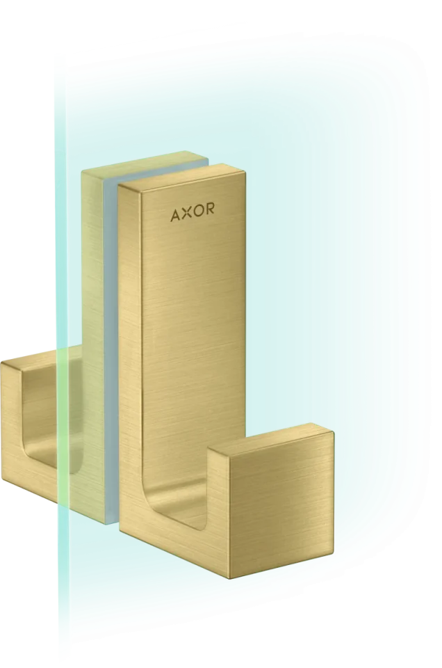 Axor Universal Rectangular Towel Holder 246 X 98 X 76mm Brass - Brushed product image - Image 1