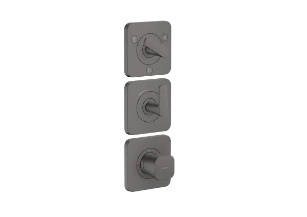 Axor Citterio C Thermostatic Shower Mixer Concealed 298.5 X 209 X 139mm Gunmetal/chrome - Brushed