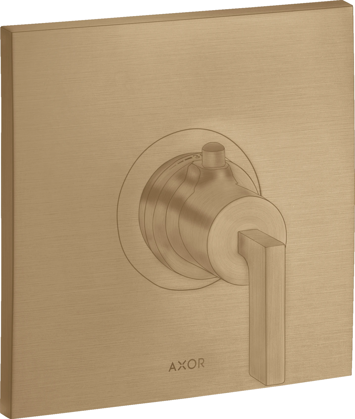 Axor Citterio Thermostatic Mixer Highflow For Concealed Installation With Lever Handle Brushed Bronze