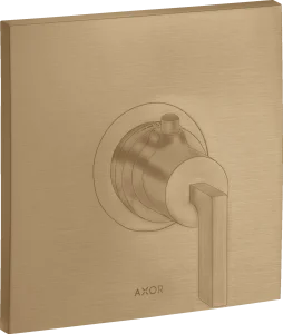 Axor Citterio Thermostatic Mixer Highflow For Concealed Installation With Lever Handle Brushed Bronze
