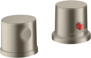 Axor Uno 2-hole Rim-mounted Thermostatic Bath Mixer Brushed Nickel