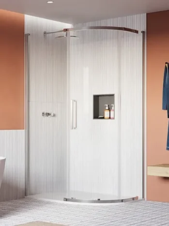 Crosswater Asura 8mm Quadrant Door 1200 X 800 Polished Stainless