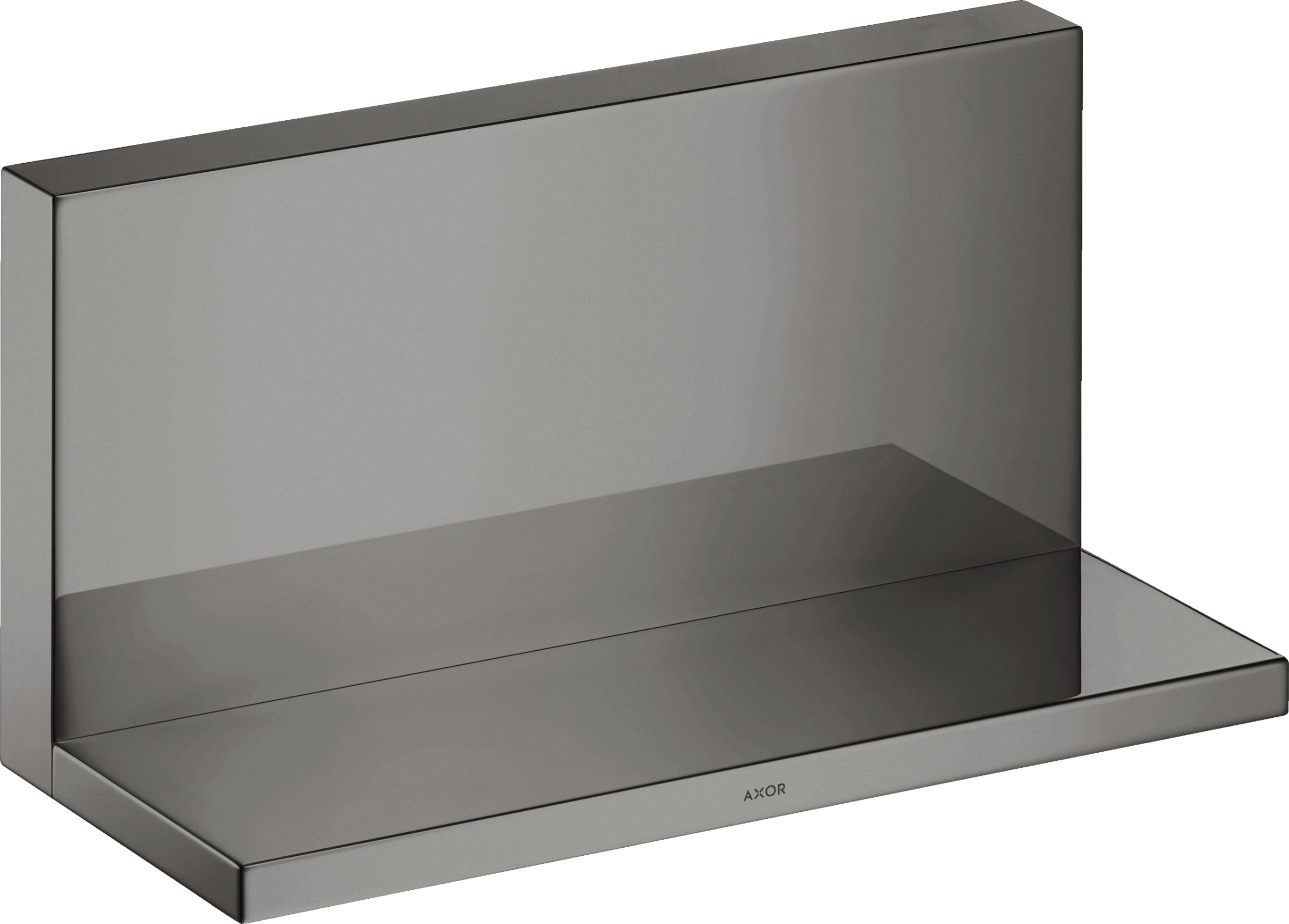 Axor Showersolutions Shelf 240 Mm X 120 Mm Polished Black Chrome
