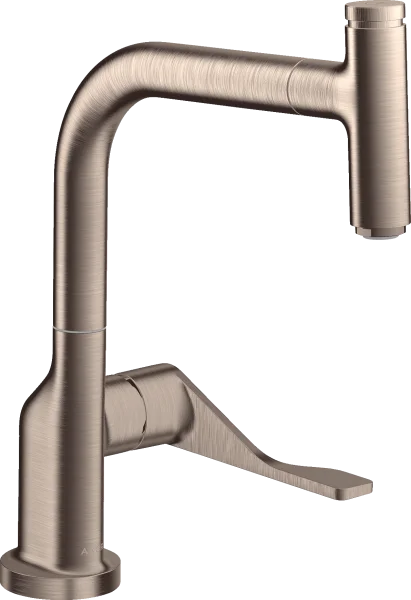 Axor Citterio Single Lever Kitchen Mixer Select 230 With Pull-out Spout Brushed Nickel