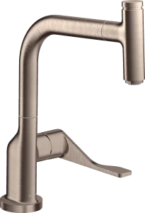 Axor Citterio Single Lever Kitchen Mixer Select 230 With Pull-out Spout Brushed Nickel