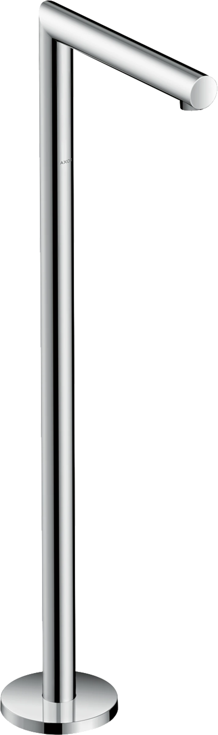 Axor Uno Bath Spout Straight Floor-standing Stainless Steel