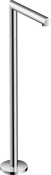 Axor Uno Bath Spout Straight Floor-standing Stainless Steel