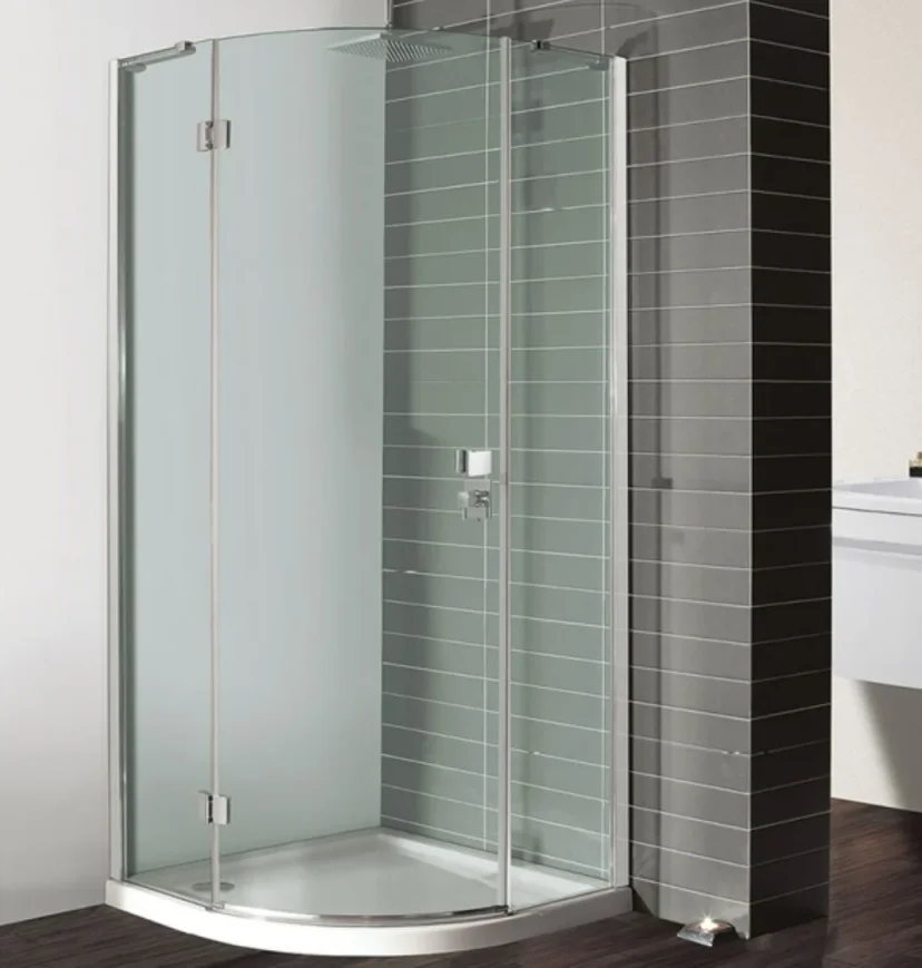 Crosswater Design 8 Quadrant Single Door 8mm Shower Enclosure 800 x 800mm Silver (Version 2) detail view - Image 3