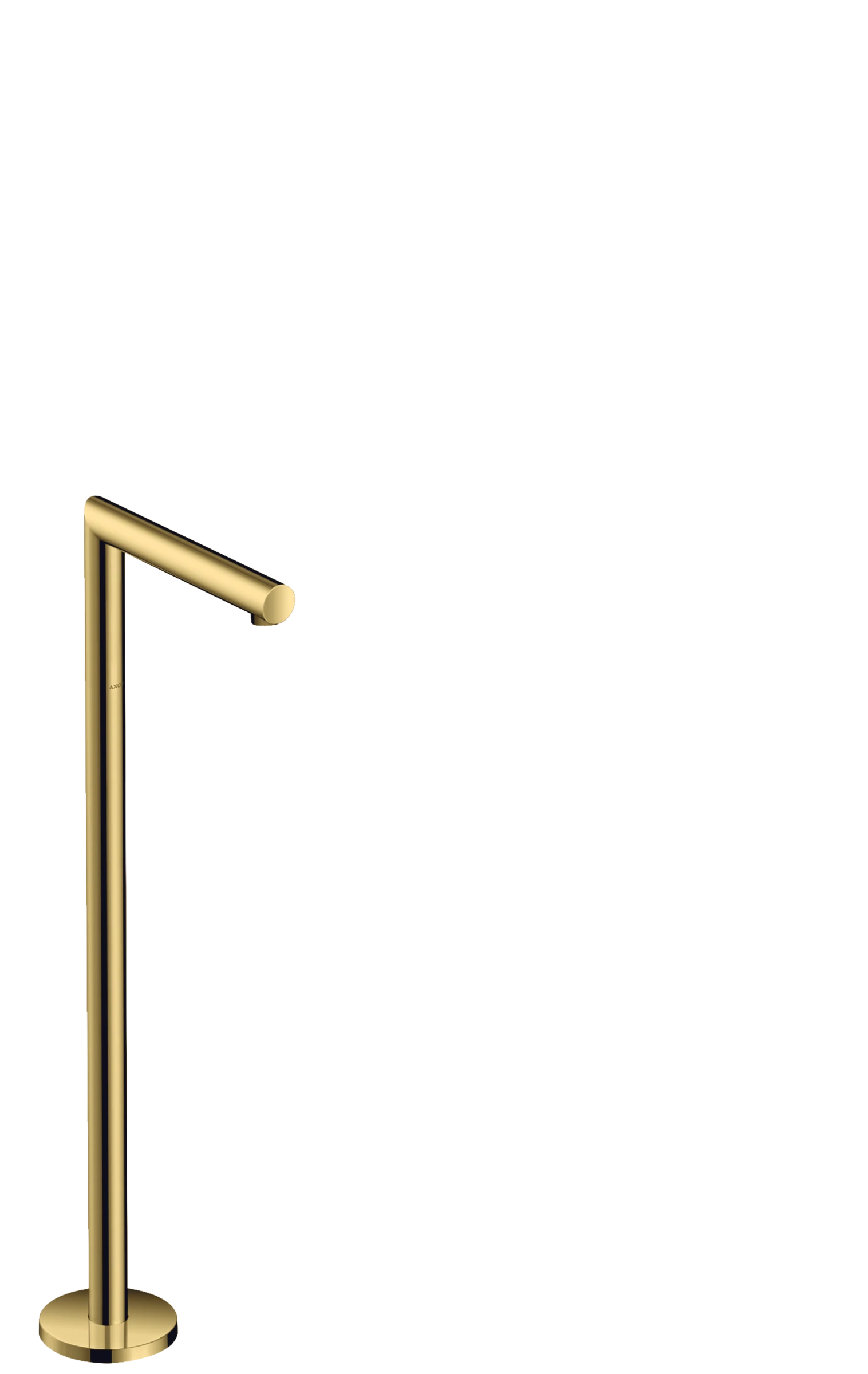 Axor Uno Bath Spout Straight Floor-standing Gold Polished