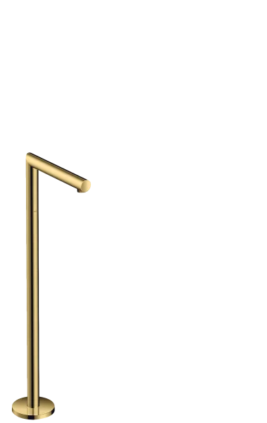 Axor Uno Bath Spout Straight Floor-standing Gold Polished