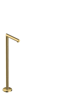 Axor Uno Bath Spout Straight Floor-standing Gold Polished