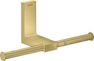 Axor Universal Rectangular Toilet Roll Holders 330 X 215 X 155mm Brass - Brushed