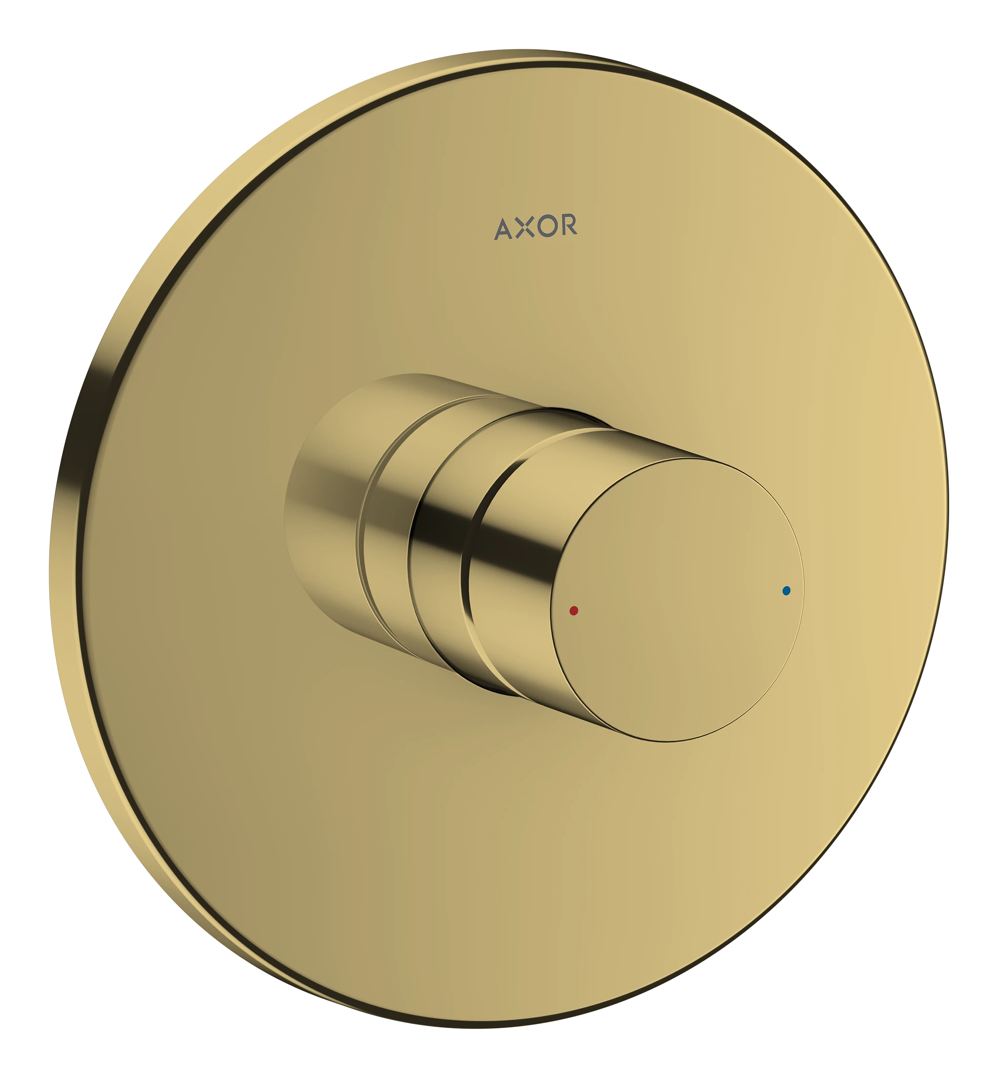 Axor Uno Single Lever Manual Shower Mixer For Concealed Installation With Zero Handle Gold Polished