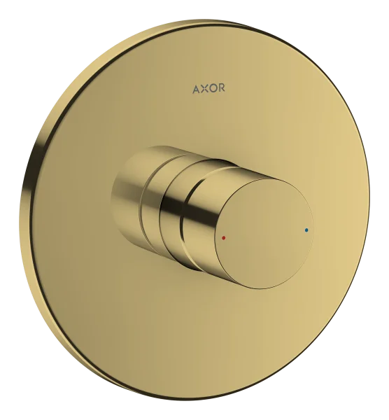 Axor Uno Single Lever Manual Shower Mixer For Concealed Installation With Zero Handle Gold Polished