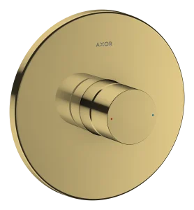 Axor Uno Single Lever Manual Shower Mixer For Concealed Installation With Zero Handle Gold Polished
